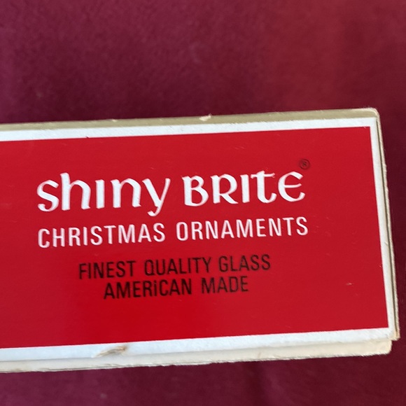 Shiny Brite 7 Christmas Glass Ball Ornaments Vintage - Picture 11 of 13